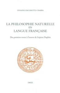 La philosophie naturelle en langue française
