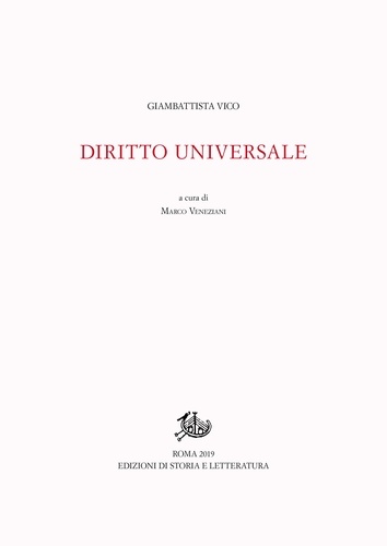 Giambattista Vico et Marco Veneziani - Diritto universale.