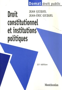 Droit constitutionnel et institutions politiques