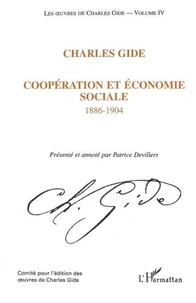 COOPERATION ET ECONOMIE SOCIALE 1886-1904