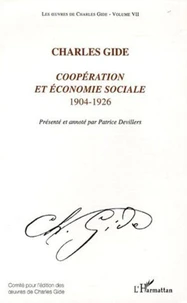 Coopération et économie sociale 1904-1926