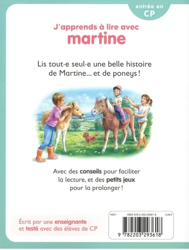 J'apprends à lire avec Martine  Un amour de poney. Niveau CP