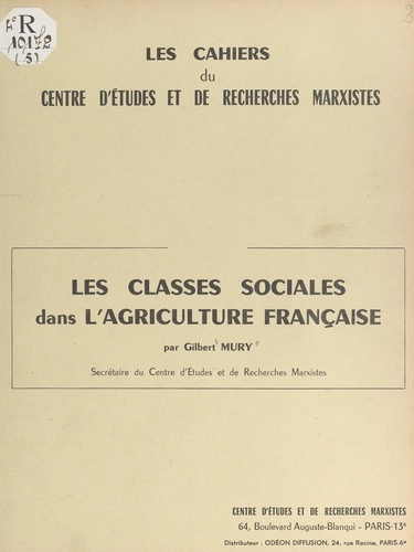 Les classes sociales dans l'agriculture française
