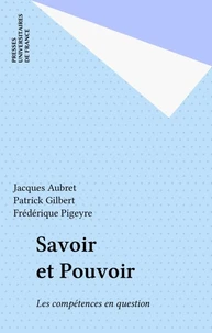 Savoir et pouvoir