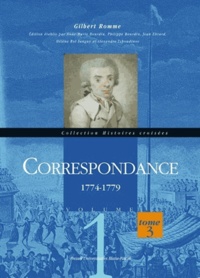 Gilbert Romme - Correspondance - Tome 3, 1774-1779.