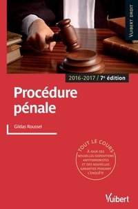 Gildas Roussel - Procédure pénale 2016-2017.