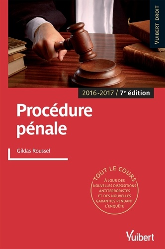 Procédure pénale 2016-2017 7e édition