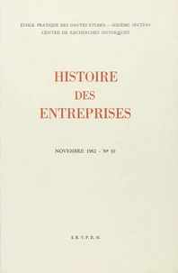 Histoire des entreprises 1958-1963