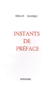 Instants de préface