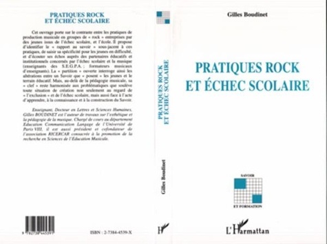 Gilles Boudinet - Pratiques rock et échec scolaire.