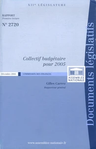 Collectif budgétaire pour 2005