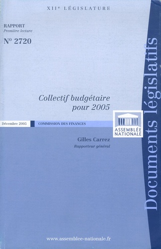 Gilles Carrez - Collectif budgétaire pour 2005.