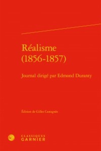 Réalisme (1856-1857). Journal dirigé par Edmond Duranty