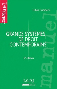 Gilles Cuniberti - Grands systèmes de droit contemporains.