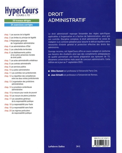 Droit administratif  Edition 2023