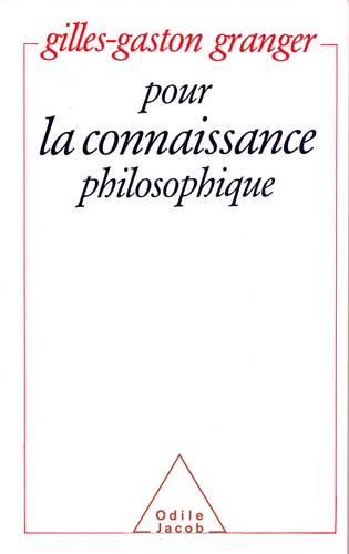 Pour la connaissance philosophique