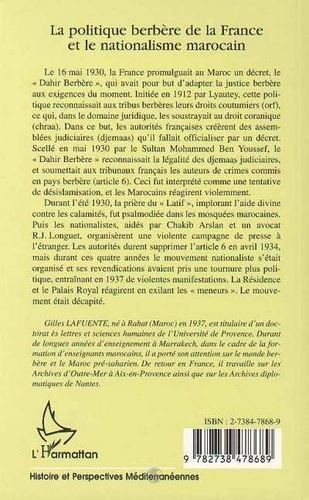 La politique berbère de la France et le nationalisme marocain