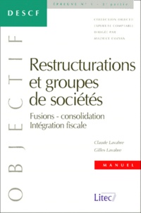 Gilles Lavabre et Claude Lavabre - Descf Epreuve N° 1 / 2eme Partie Restructurations Et Groupes De Societes. Edition 2000.