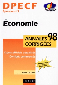 Gilles Leloup - DEPCF épreuve n° 2 Economie.