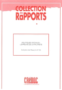 Politiques sociales : l'épreuve de la pauvreté