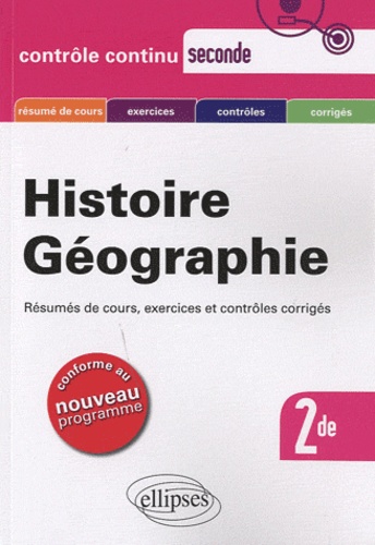 Histoire géographie Seconde. Nouveau programme