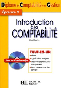 Gilles Maurice - Introduction à la comptabilité - Epreuve 9, Diplôme de Comptabilité et de Gestion. 1 Cédérom