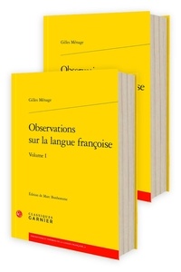 Gilles Ménage - Observations sur la langue françoise - Pack en 2 volumes brochés.