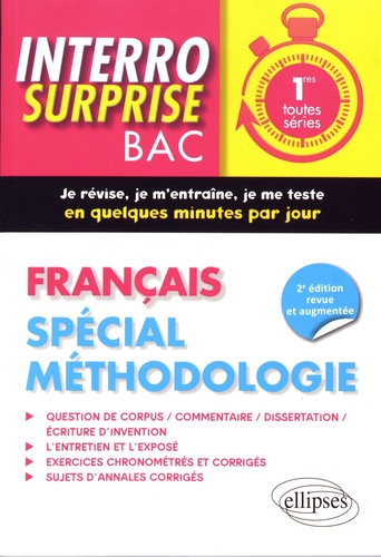Français 1res spécial méthodologie 2e édition revue et augmentée