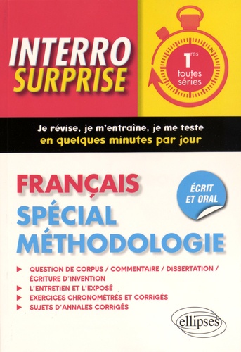 Français 1res. Spécial méthodologie - Occasion