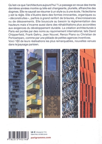 Architectures contemporaines, Paris et ses environs. 100 bâtiments remarquables