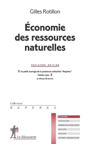 Economie des ressources naturelles 3e édition