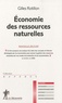 Gilles Rotillon - Economie des ressources naturelles.