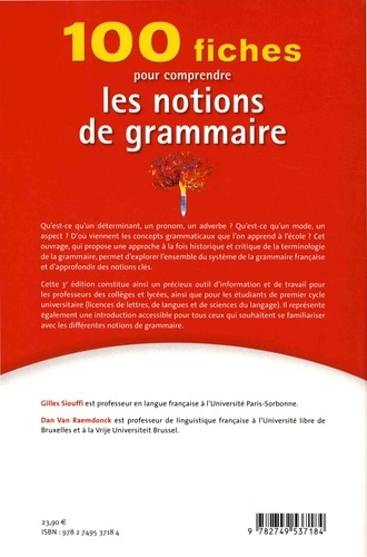 100 fiches pour comprendre les notions de grammaire 3e édition