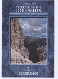Gillian Price - Trekking in the dolomites.