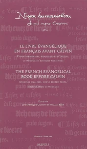Le livre évangélique en français avant Calvin