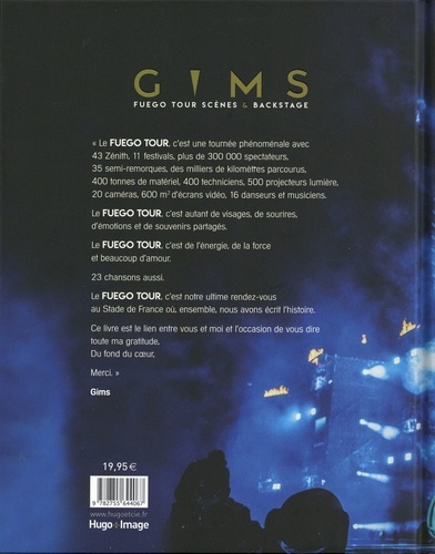 Gims - Fuego Tour scène & backstage de Gims - Grand Format - Livre - Decitre