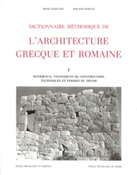 DICTIONNAIRE METHODIQUE DE L'ARCHITECTURE GRECQUE ET ROMAINE.