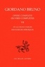 Giordano Bruno - Oeuvres complètes - Tome 7, Des fureurs héroïques Edition bilingue français-italien.
