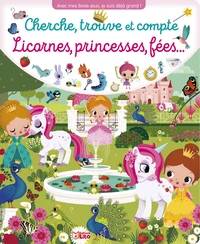 Cherche, trouve et compte Licornes, princesses, fées...