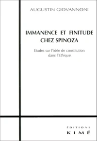 IMMANENCE ET FINITUDE CHEZ SPINOZA.
