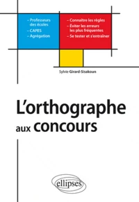 L'orthographe aux concours