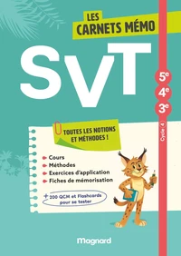 Mon carnet Mémo SVT cycle 4 (2026) - Cahier élève