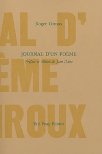Journal d’un poème
