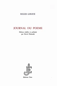 Journal du poème