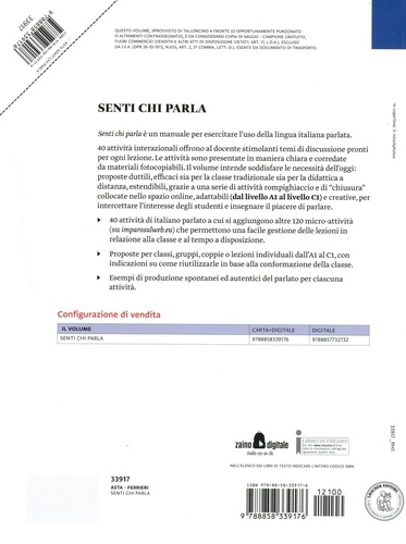 Senti chi parla. 40 attività per esercitare l'italiano parlato