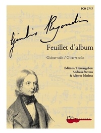 Giulio Regondi - Feuillet d'album - guitar..