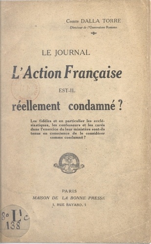 Le journal l'Action française est-il réellement condamné ?