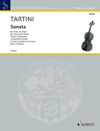 Giuseppe Tartini - Edition Schott  : Sonate en Sol mineur - "Devil's Trill" Sonata. violin and piano..