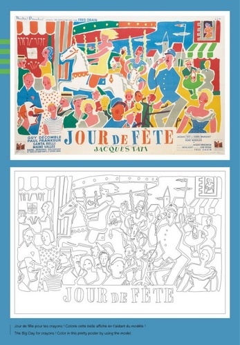 Cahier de coloriage Jacques Tati
