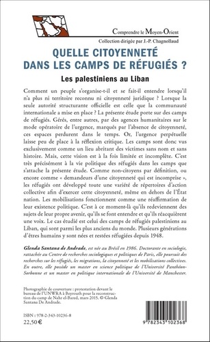 Quelle citoyenneté dans les camps de réfugiés ?. Les palestiniens au Liban